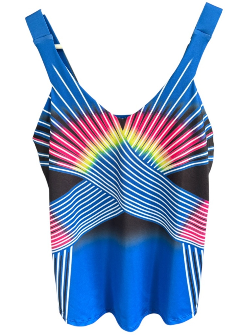 EUC Lucky In Love Neon Lights Bra Tank Size Medium